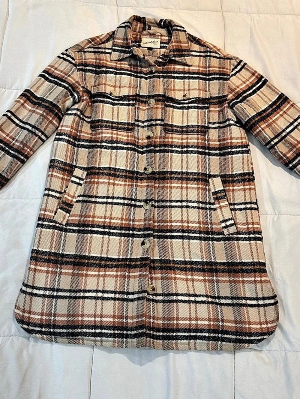 Universal Thread Plaid Jacket in Brown & Black